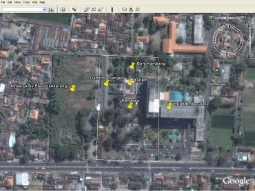 Foto udara Ambarukmo, situasi sebelum Ambarukmo Plaza didirikan